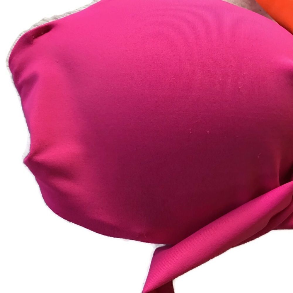 PINK Victorias Secret 2 Way Wrap Colorblock Top - Picture 3 of 8
